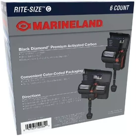 MARINELAND RITE SIZE C CARTRIDGE 6 PACK PENGUIN BIO-WHEEL 200B 350B 330B 170B