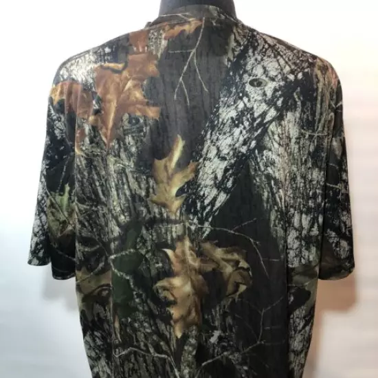 Men’s 2XL Vintage Mossy Oak Break UP Dri Fit Camouflage Camo T-shirt Lightweight