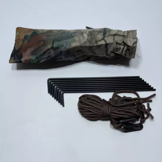 TERRITORY WayLay Camo Pop Up Blind Poles Stakes Carry Case