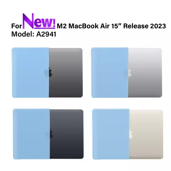 IBENZER 2024 2023 MacBook Air 15 inch case M3 A3114 M2 A2941 HardShell Case