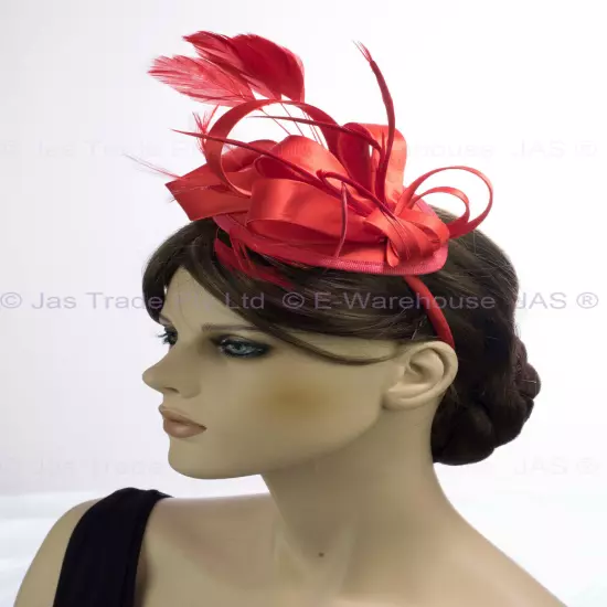 Spring Racing Race Party Melbourne Cup Feather Headband Hairband Clip Fascinator