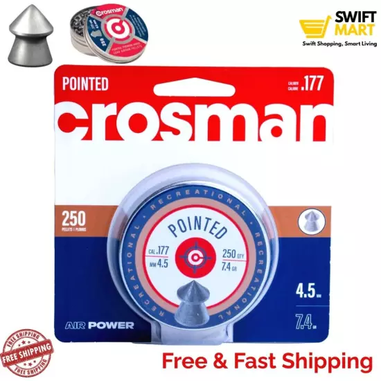 Crosman P177 .177-Caliber Pointed Pellets (250-Count)