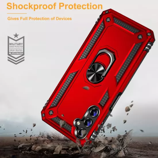 For Samsung Galaxy A15 5G A14 A54 A35 Case Phone Cover Shockproof+Tempered Glass