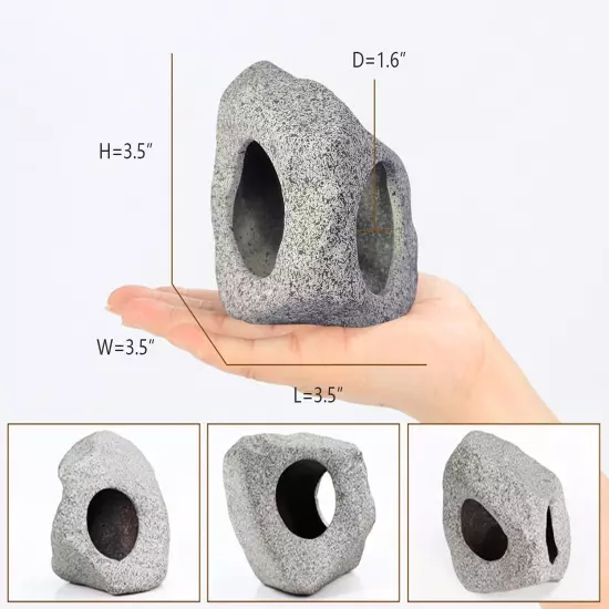 Aquarium Hideaway Rock Cave for Aquatic Pets to Breed, Play and Rest, Safe and N