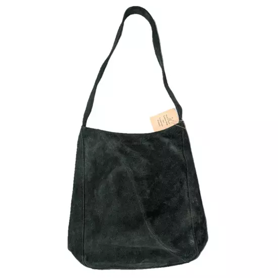 Wilsons Leather Green Suede Bag