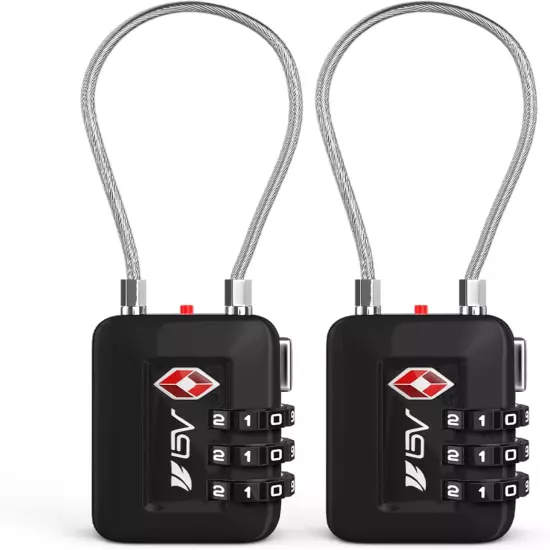 TSA Approved Luggage Travel Lock, Set-Your-Own Combination Lock for School Gym L