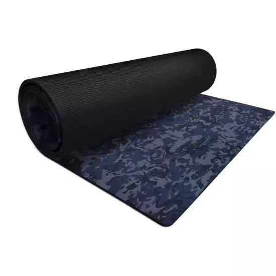 Blue Camo 72 In. X 24 In. Foam Multi-Use Fitness Mat (12 Sq. Ft)