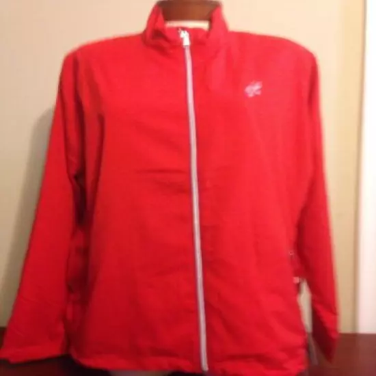 NWT Sunice Women's XXL Full Zip Belmont Jacket Scarlet Flame w club logo NEW