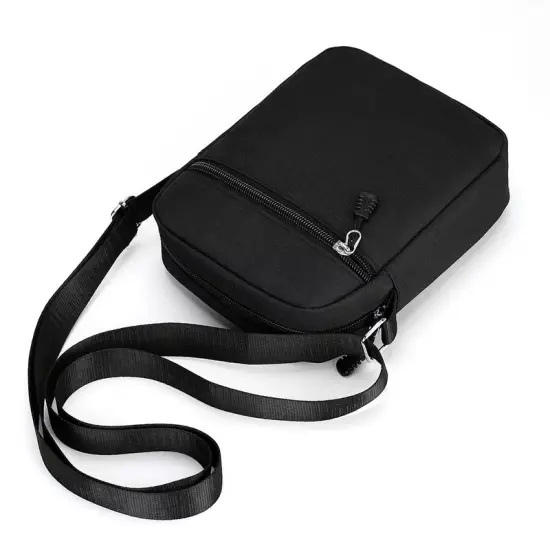 Oxford Shoulder Bag Durable Mini Black Mobile Phone Bag Waist Pack Men Simple an