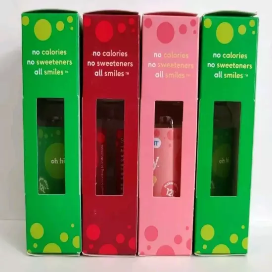 New & Sealed 4 Pack SodaStream Grapefruit Lime Cherry Bubly Drops