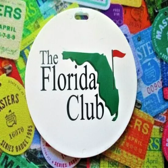 vtg - PGA Golf Bag Tag - THE FLORIDA CLUB - Stuart FL - Golf Course gc