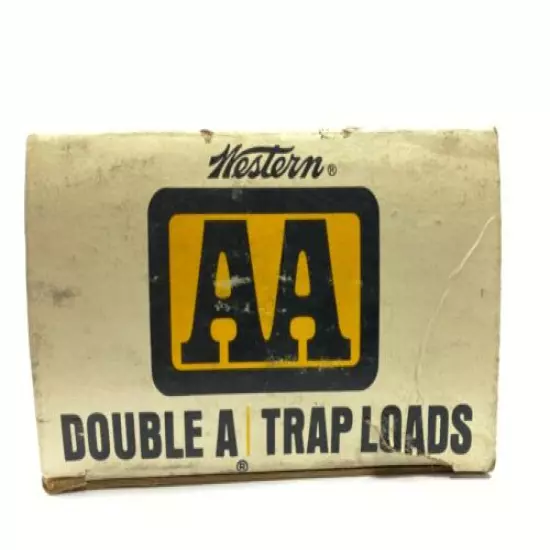 1969 Western Double A Trap Loads 12 Ga EMPTY Ammo Box 5520-N