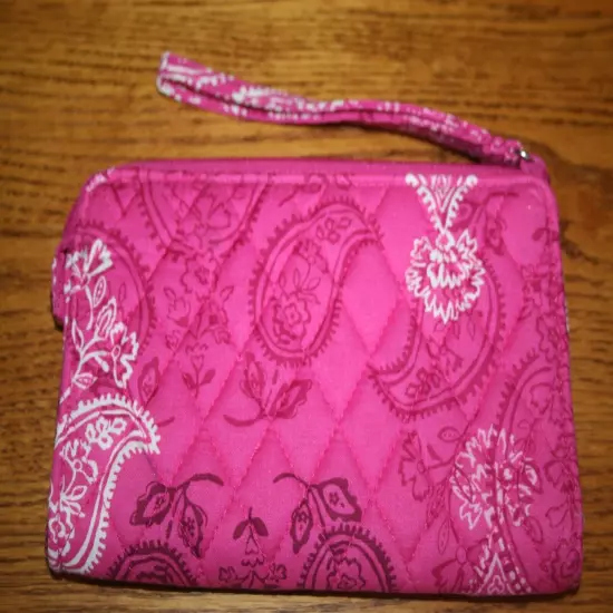 Vera Bradley FRONT ZIP WRISTLET wallet credit card holder case clutch travel NEW