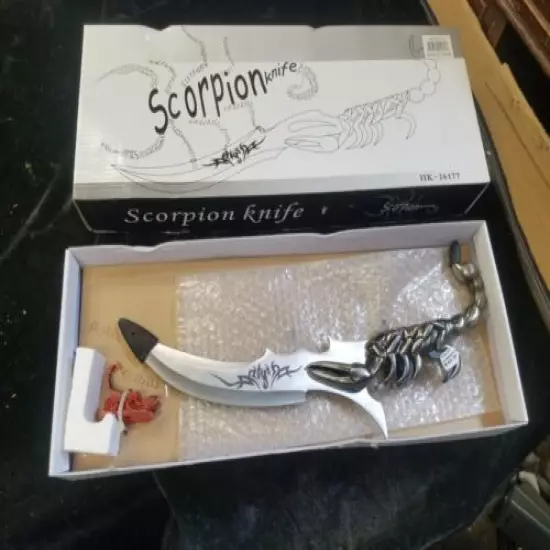 Scorpion Knife HK-26177 New in Box 15" Long 