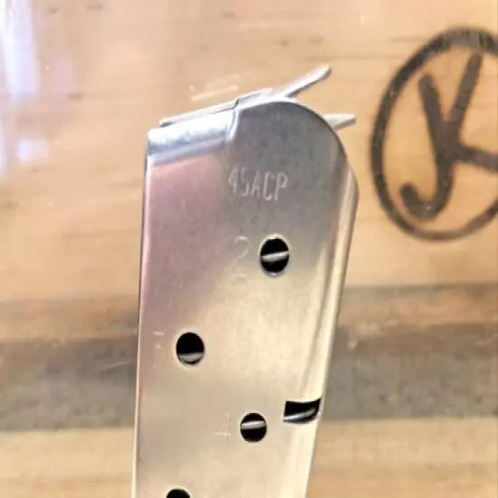 Kimber 1911 Magazine 45 ACP, Stainless Steel, Full Size 7 Round