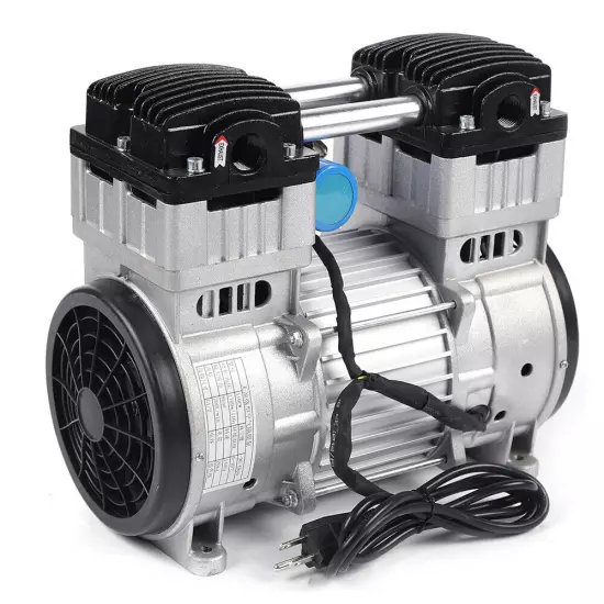 1100W 7CFM Silent Air Pump Compressor Head Small Air Mute Oilless Vacuum Pump