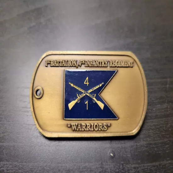 US ARMY 1st Battalion 3rd Infantry Regiment Warriors Cherokees Challenge Coin 