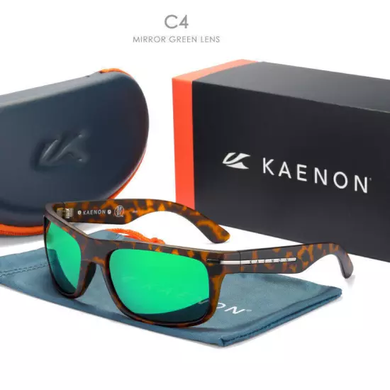 Original Kaenon Polarized Sunglasses TR90 Men and Women Mirrored lens UV400-0616