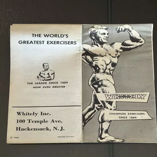 VTG Whitely Multi Power Grip-O-Steel, 1959, Includes Rare Exercise Pamphlets