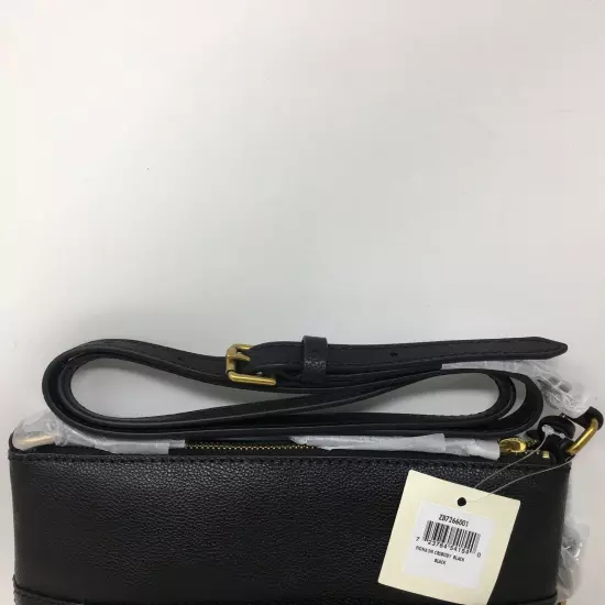 Fossil Fiona E/W Crossbody, Size S - Black/Gold