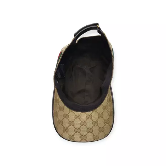 Gucci Original GG Canvas Baseball Hat with Web - Natural