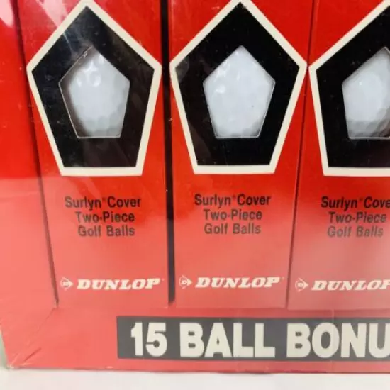 Dunlop XXX Outs Golf Balls No 4 New & Sealed 15 Ball Bonus Pack Vintage 