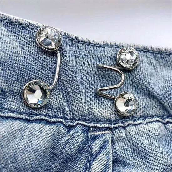 Detachable Nail-free Waist Buckle Jeans Pants Size Adjustment Button Snap Set