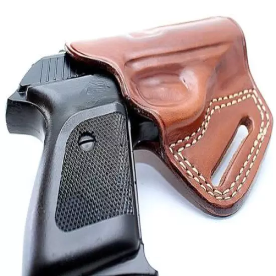 Premium The Ultimate Leather OWB Pancake Holster Open Top Fits Makarov Pm #1190#