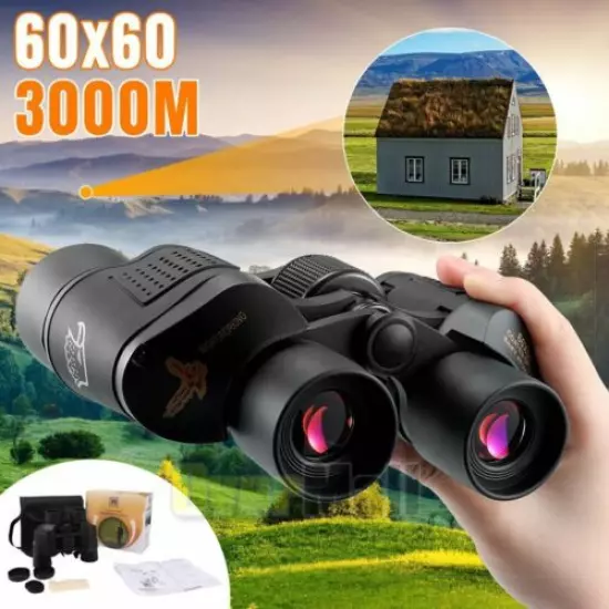 Telescope 60X60 Binoculars 30000M Outdoor Hunting Optical Night Vision Binocular