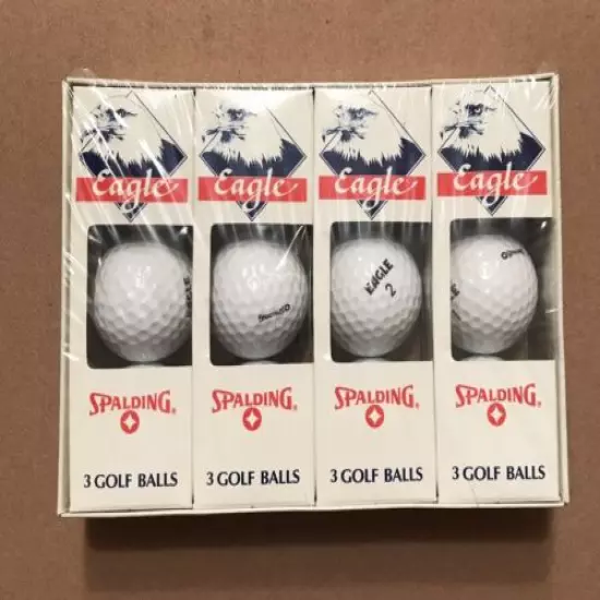 Spalding Eagle Vintage Golf Balls - 1 Dozen Balls & Made In USA 1988