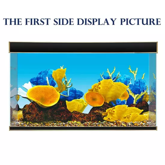 Aquarium Background Sticker Paper 3D Double-Sided Wallpaper Fish Tank Decorat...