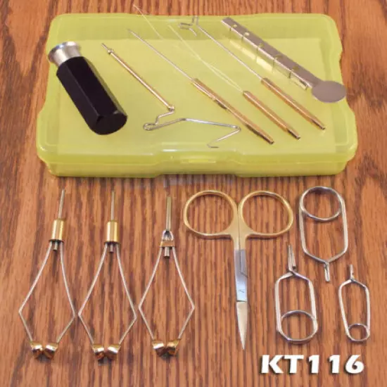 13 Piece Fly Tying Tool Kit w/ case - #KT116