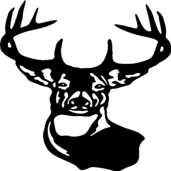 LARGE TYPICAL WHITETAIL DEER BUCK 10 POINT ANTLER Car Wall LARGE decal Sticker 