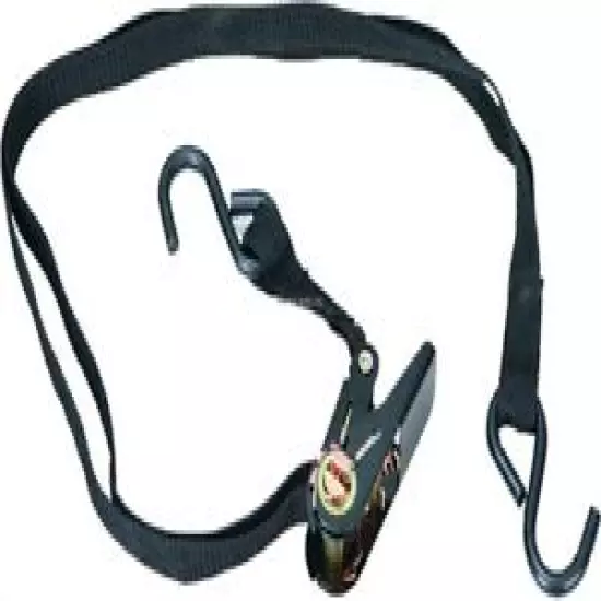 Big Game Treestand Ratchet 8' x 1" Strap 2 Steel Hooks Black 3Pk 