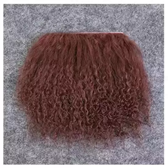 2x4" Tibetan Lamb Mohair for Doll Wigs Mongolian Curly Fur Hair Reroot Doll Hair