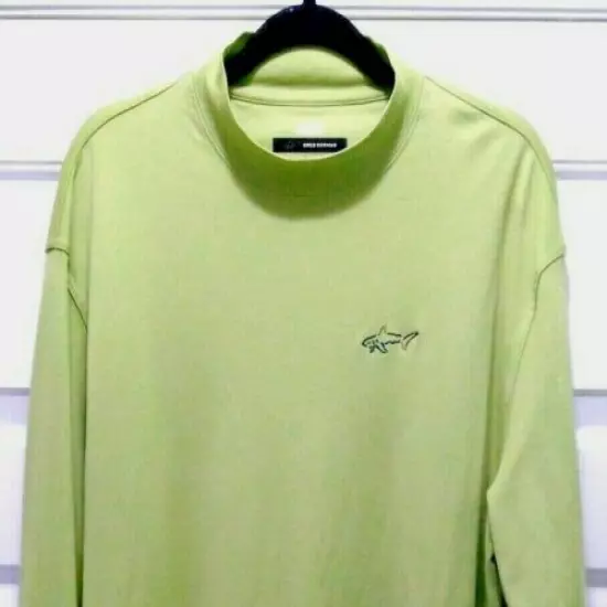 Greg Norman Play Dry. Size: XXL. Long Sleeve. Green. 61% Cotton / 39% Polyester.