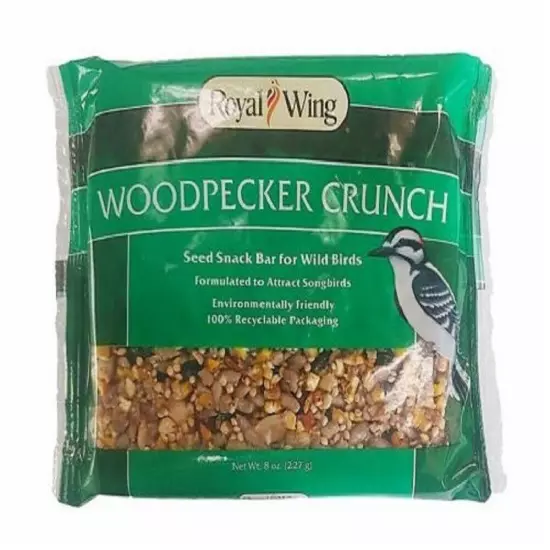 Royal Wing 911 Pet Supplies 0.5 Pounds Woodpecker Crunch Bird Treat Seed Bar