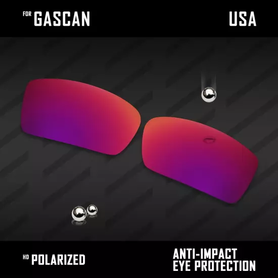 Anti Scratch Polarized Replacement Lenses for-Oakley Gascan OO9014 Options