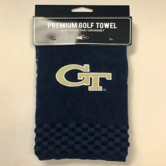 NCAA Georgia Tech Embroidered Team Golf Towel -Navy