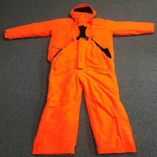 SPARTAN OUTDOORS 2-PIECE Hooded Jacket and Bibs Set - Blaze Orange - Mens L