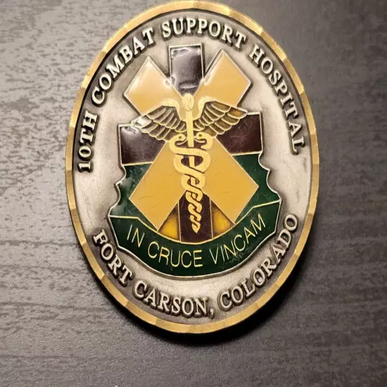 US ARMY Fort Carson Colorado Medical Combat Support Hospital Challenge Coin 