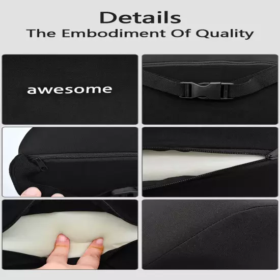 Car Lumbar BackSupport Headrest Neck Pillow Lumbar Universal Neck Pillow Cushion