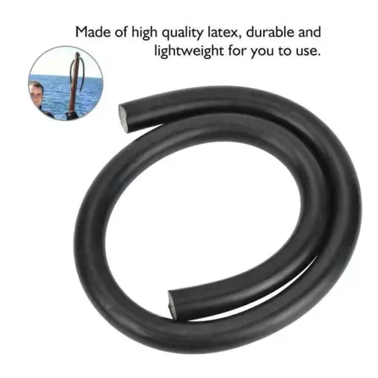 3x16mm Speargun Band Sling Rubber Tube Diving Natural Latex Black