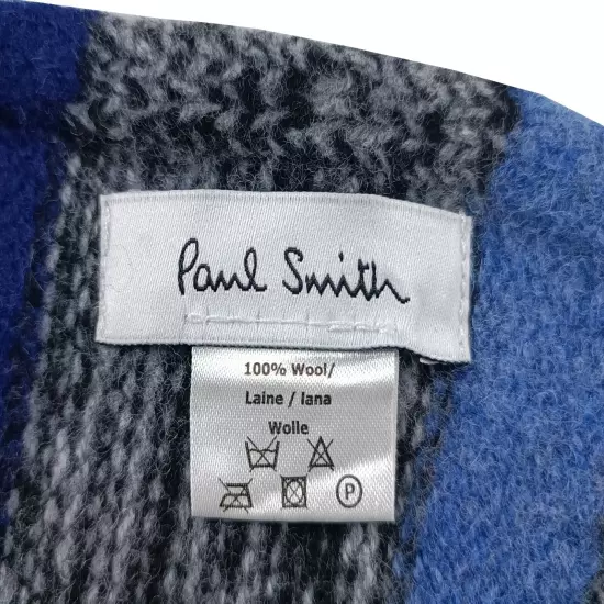 Paul Smith Multicolor Striped Wool Knit Scarf