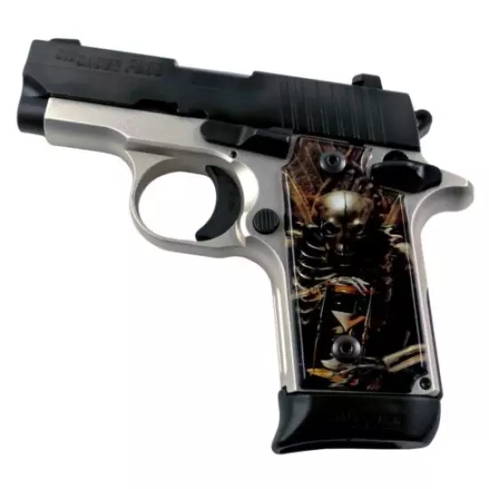 Custom P238 Left Side Safety SPD Acrylic Grips Angel of Death 