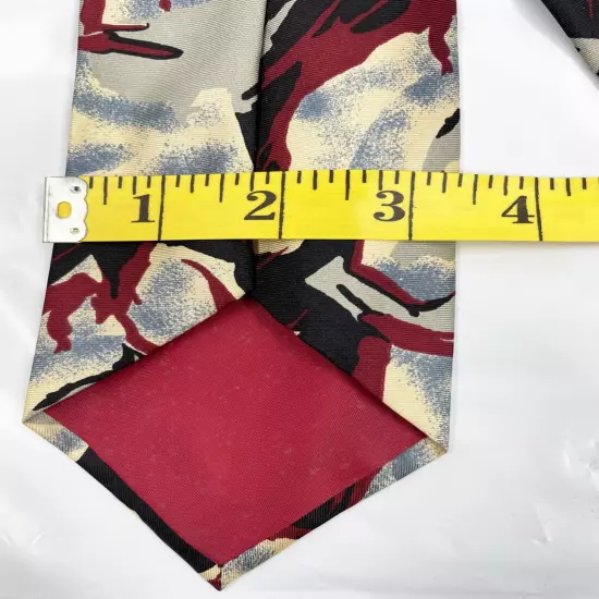 Vintage Louis Simard Paris Abstract Art Silk Necktie Tie Men's 3.2" x 56"