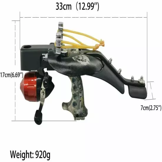 Pro Hunting Fishing Slingshot Powerful High Velocity Catapult Laser Shoot Set 