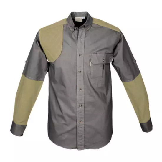 TAG SAFARI Mens Upland Long Sleeve Olive/Khaki Shirt (MS-187L/S-P867-O/K)