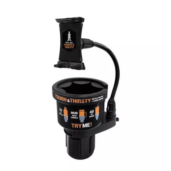 Toughtested TT-4S-TNT Smartphone/Tablet Tough Big Mouth Cupholder Mount