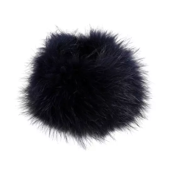 Women's Headband Genuine Raccoon Fur Knitted Neck Warmer Furry Fur Hairband